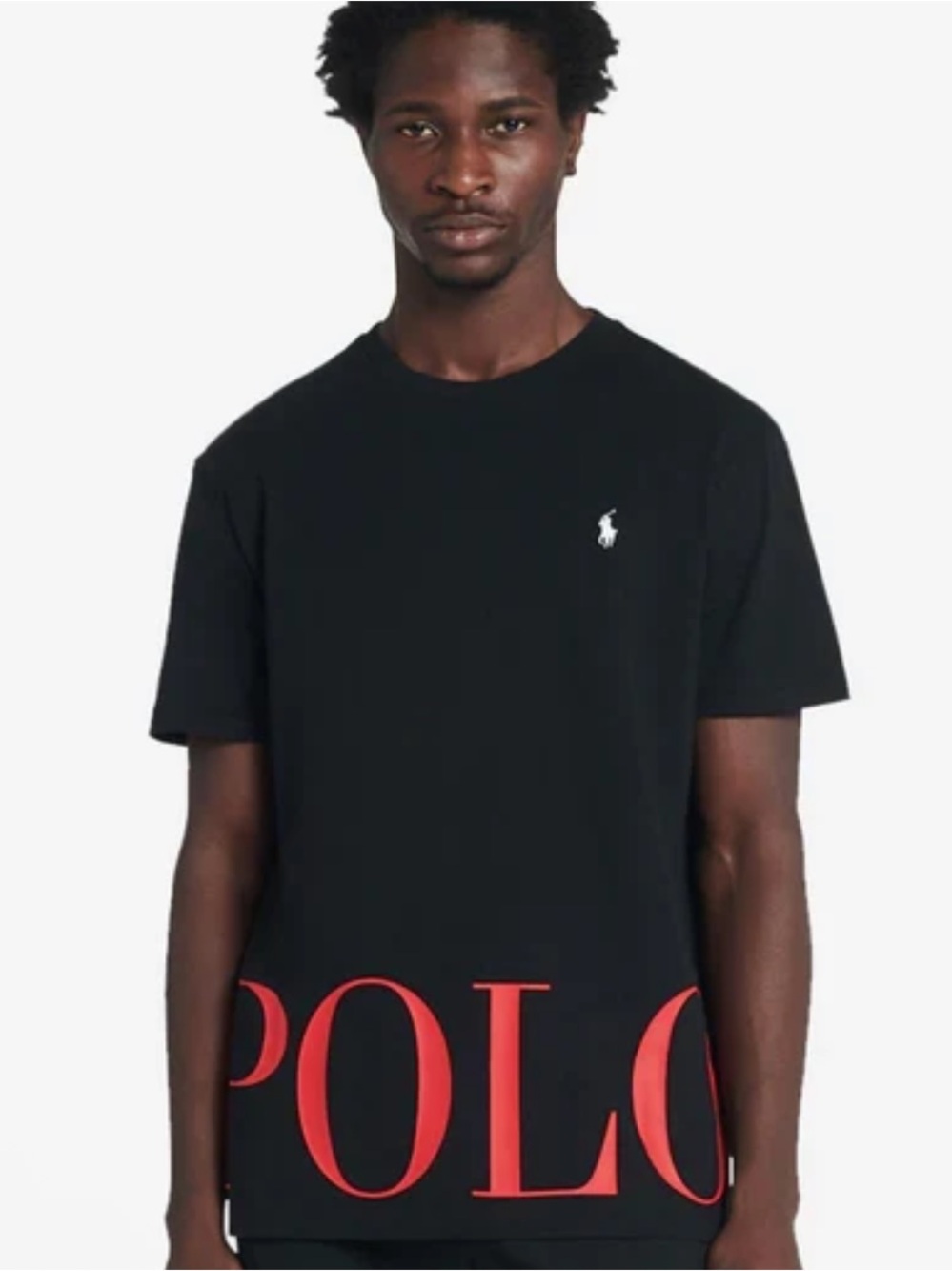 Polo by Ralph Lauren Black Short-Sleeve Tee with Red Graphic XXL